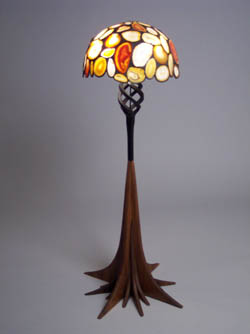 Agate lamp